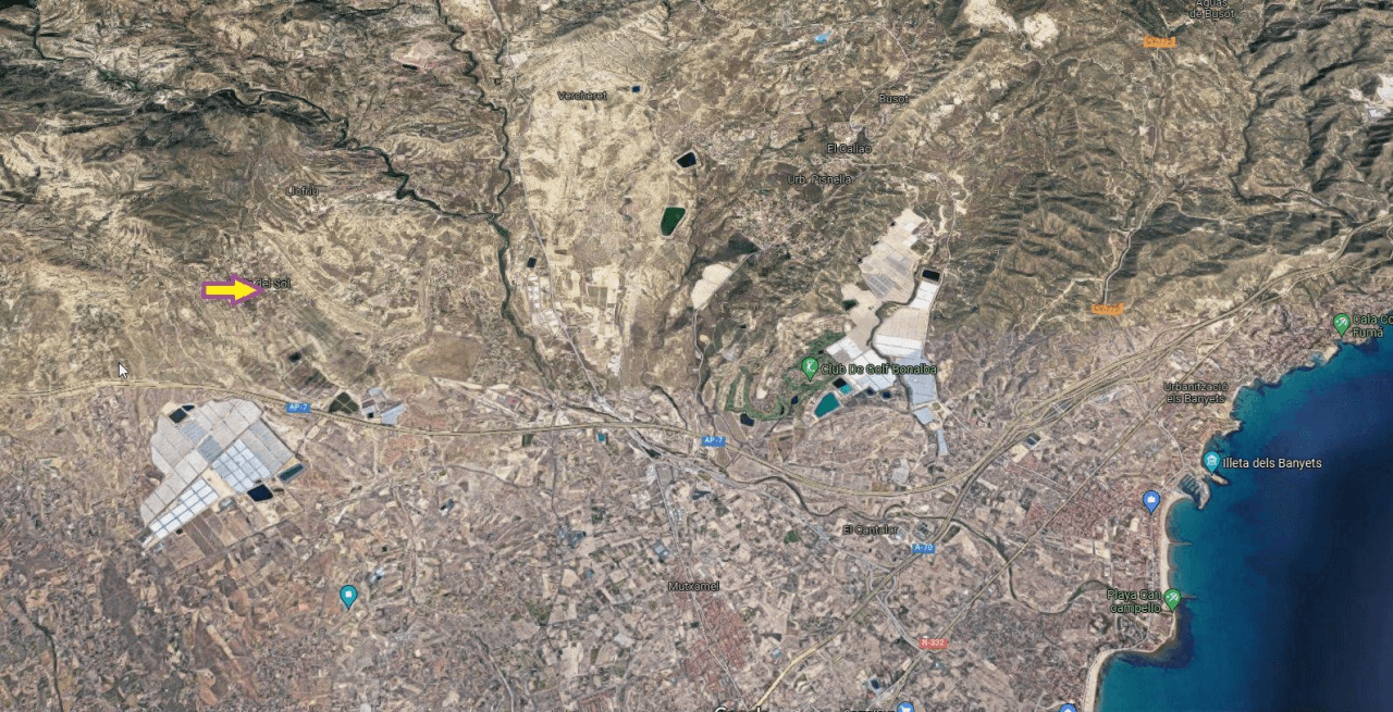 Parcela en venta en Muchamiel, Valle del Sol de 1850 m²