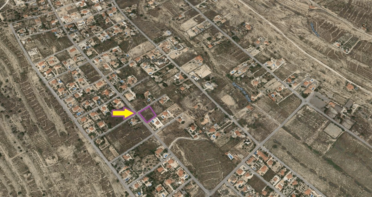Parcela en venta en Muchamiel, Valle del Sol de 1850 m²