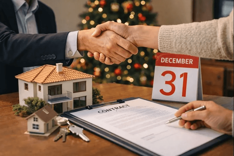 Fin 2025 : pourquoi décembre est un bon moment pour conclure des transactions immobilières