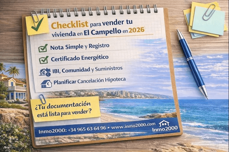 Checklist 2026: welke documenten je nodig hebt om je woning in El Campello zonder vertraging te verkopen