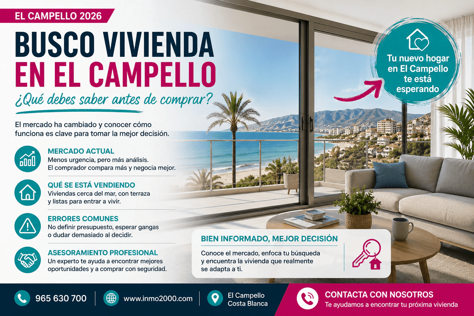 Je cherche un logement à El Campello en 2026 : ce que vous devez savoir avant d’acheter