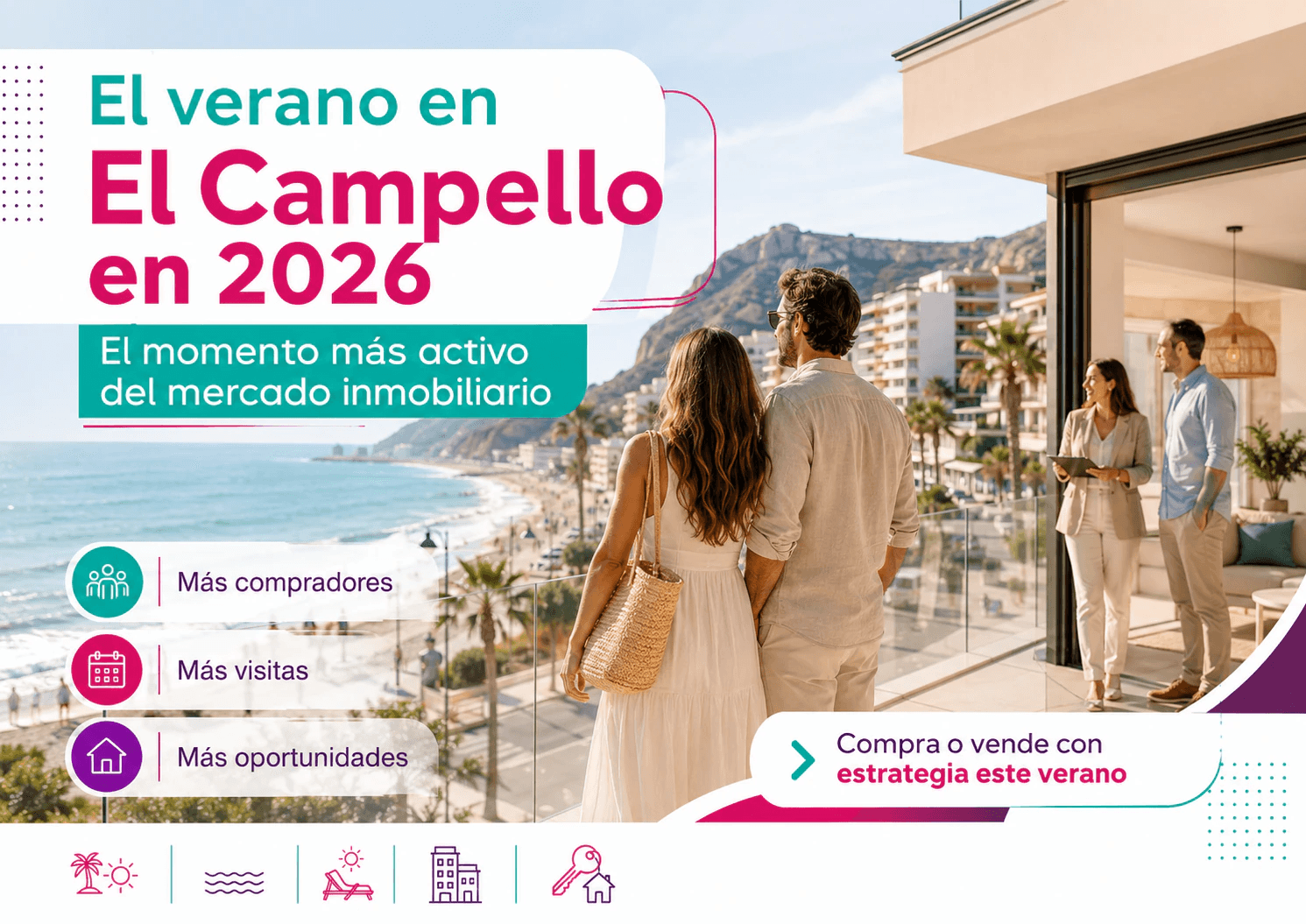 El verano en El Campello en 2026: el momento más activo del mercado inmobiliario